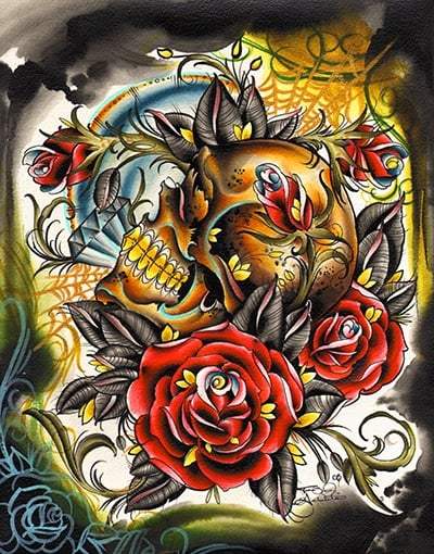 Black Market Art Company Gold Teeth Print - Black Market Art Company - Flyclothing LLC