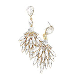 Trendy Marquise Stone Cluster Evening Earrings - Madeline Love - Flyclothing LLC