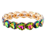 Heart Crystal Stretch Evening Bracelet - Madeline Love - Flyclothing LLC