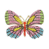 Rhinestone Pave Butterfly Pin Brooch - Madeline Love - Flyclothing LLC