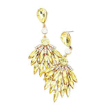 Trendy Marquise Stone Cluster Evening Earrings - Madeline Love - Flyclothing LLC