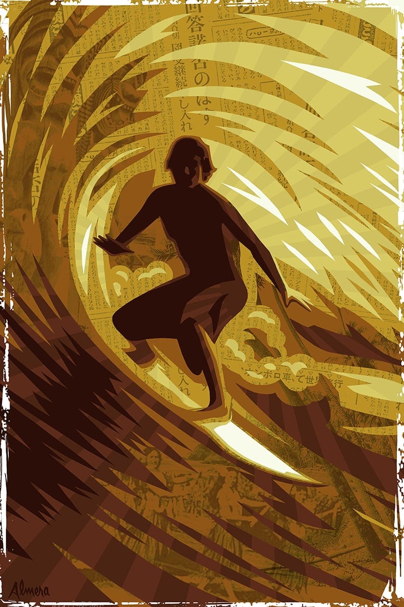 Black Market Art Company Golden Barrel Print