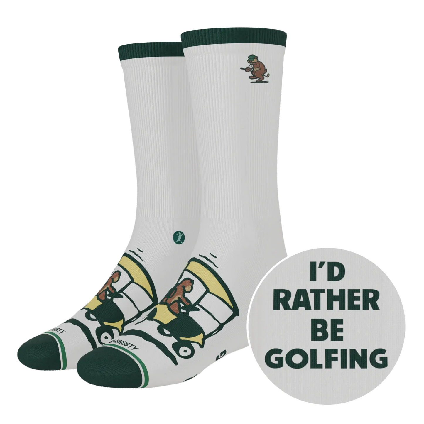 The Golpher | Golf Gopher Heel Hammock™ Crew Socks - Shinesty - Flyclothing LLC