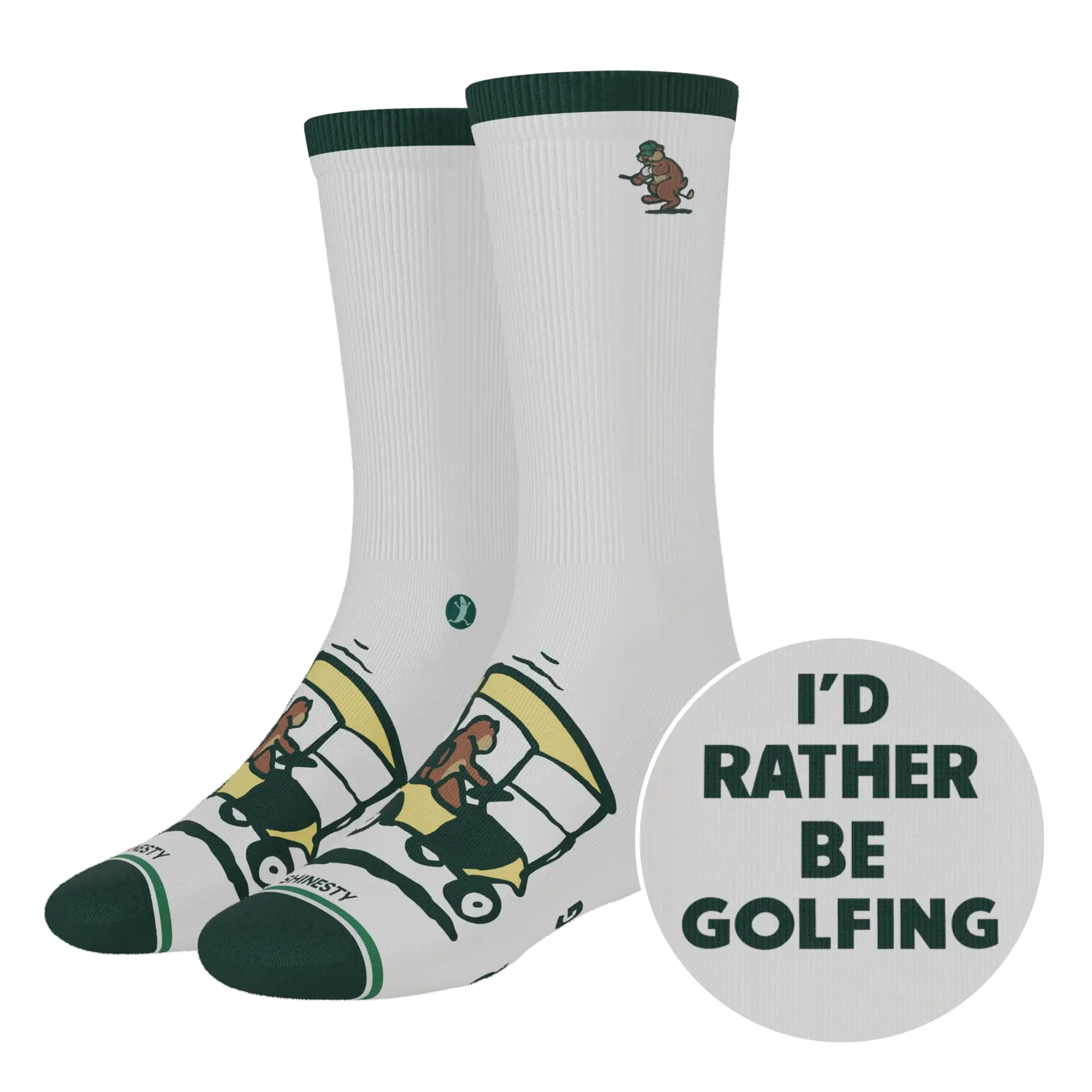 The Golpher | Golf Gopher Heel Hammock™ Crew Socks - Shinesty - Flyclothing LLC
