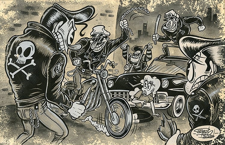 Black Market Art Company Gonna Brawl Print