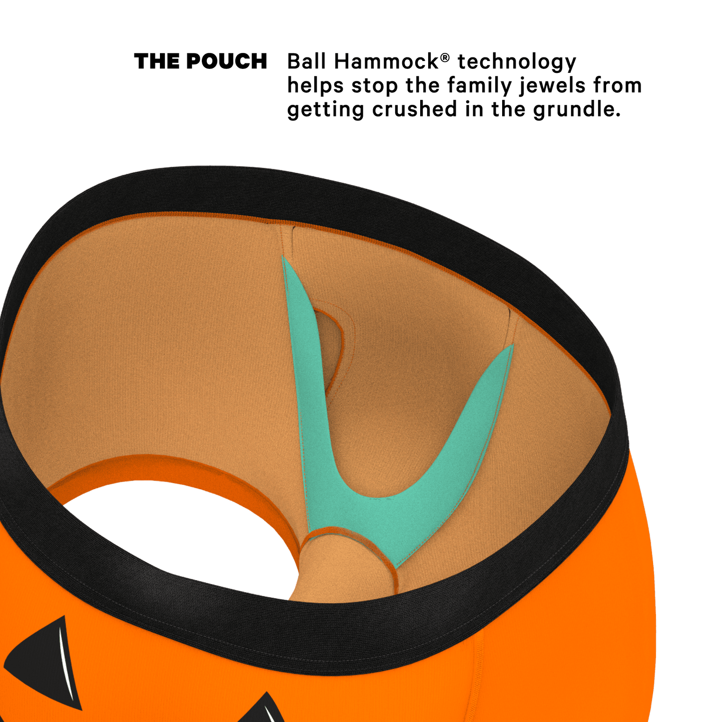 The Good Gourd | Jack O Lantern Ball Hammock® Pouch Trunks Underwear