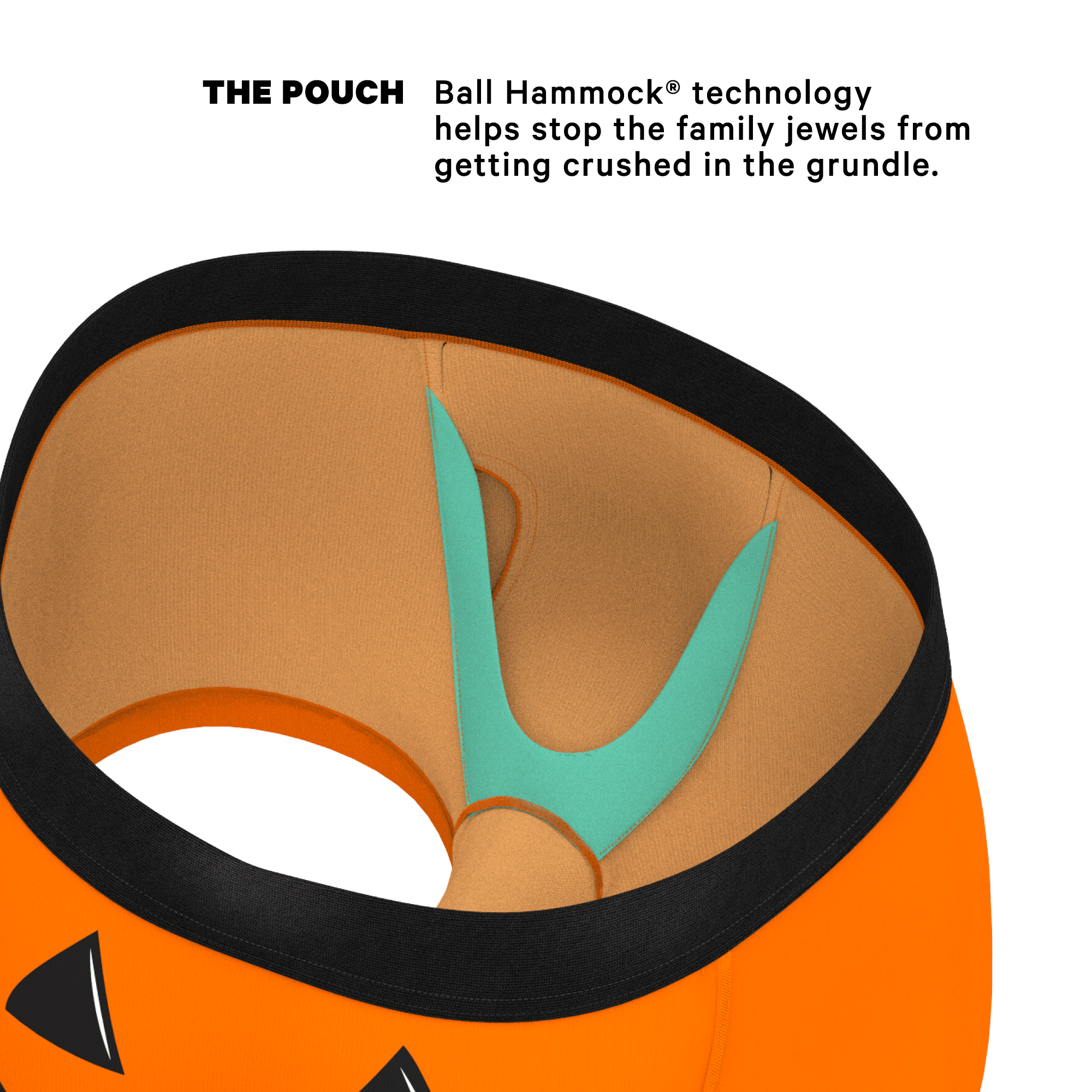 The Good Gourd | Jack O Lantern Ball Hammock® Pouch Trunks Underwear