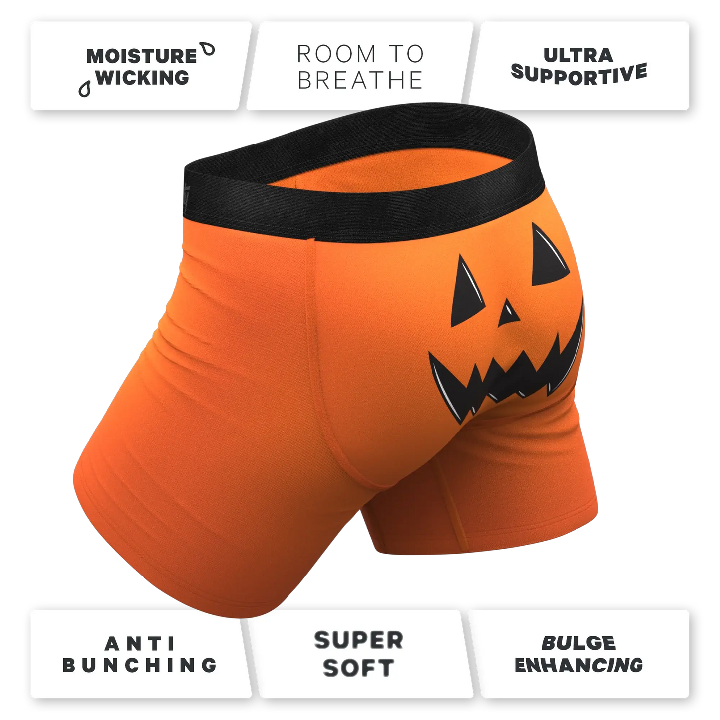 The Good Gourd | Jack O Lantern Ball Hammock® Pouch Underwear - Shinesty - Flyclothing LLC