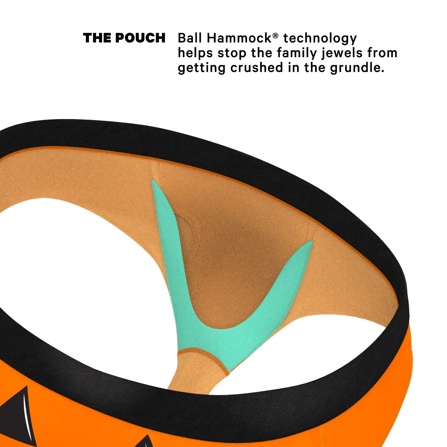 The Good Gourd | Jack O Lantern Ball Hammock® Pouch Underwear Briefs - Shinesty - Flyclothing LLC