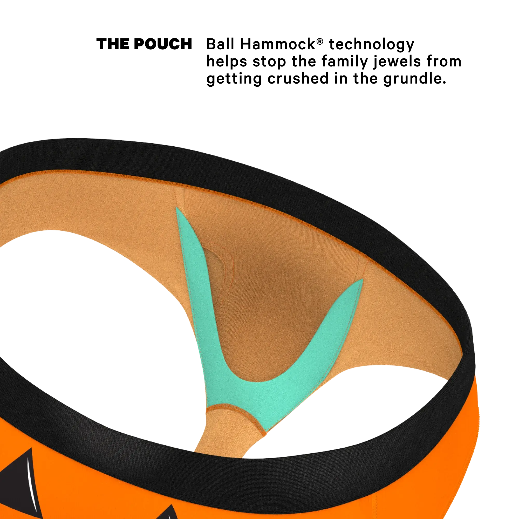 The Good Gourd | Jack O Lantern Ball Hammock® Pouch Underwear Briefs - Shinesty - Flyclothing LLC