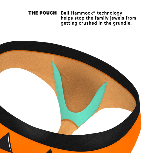 The Good Gourd | Jack O Lantern Ball Hammock® Pouch Underwear Briefs - Shinesty - Flyclothing LLC