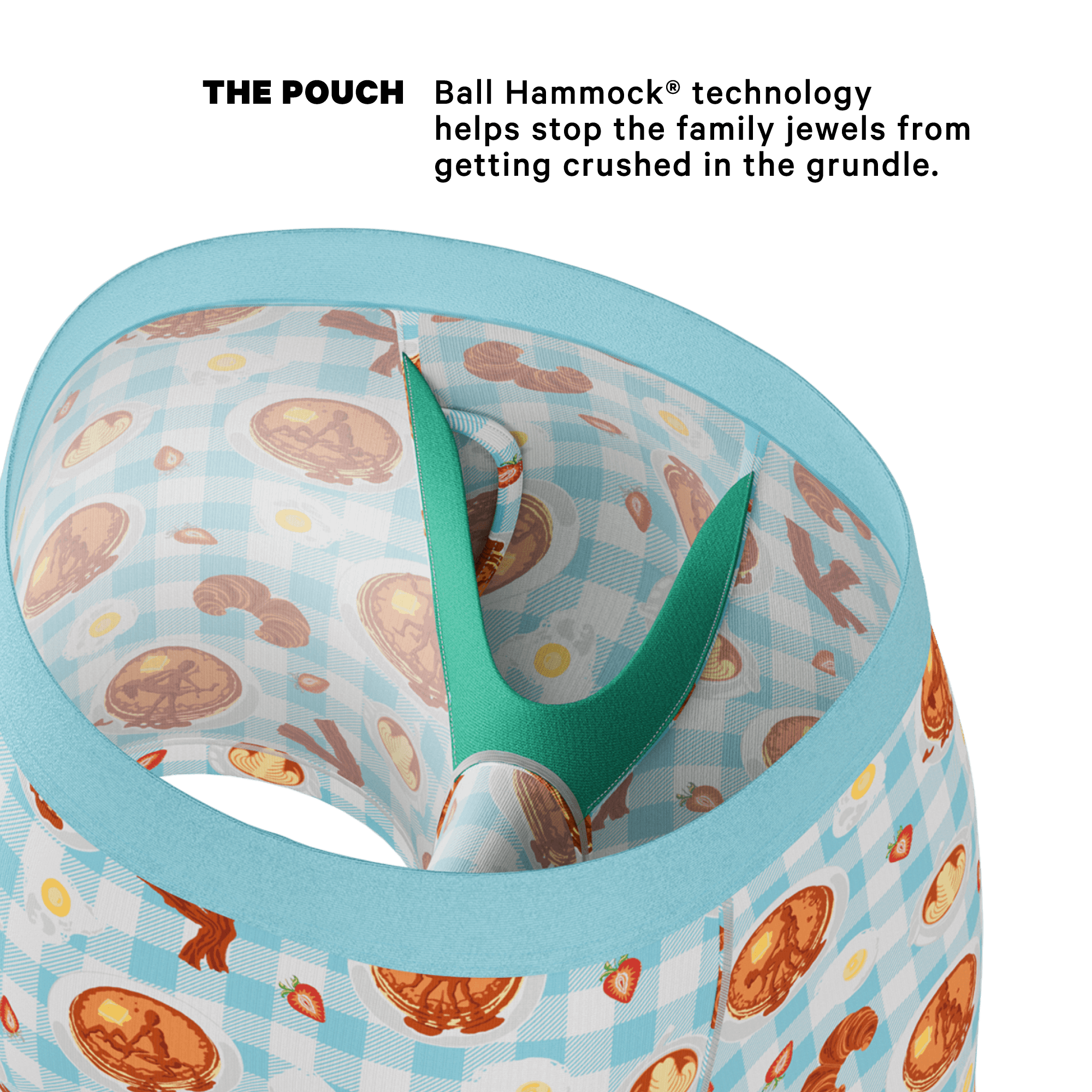 The Good Moaning | Naughty Breakfast Ball Hammock® Pouch Underwear With Fly - Shinesty - Flyclothing LLC