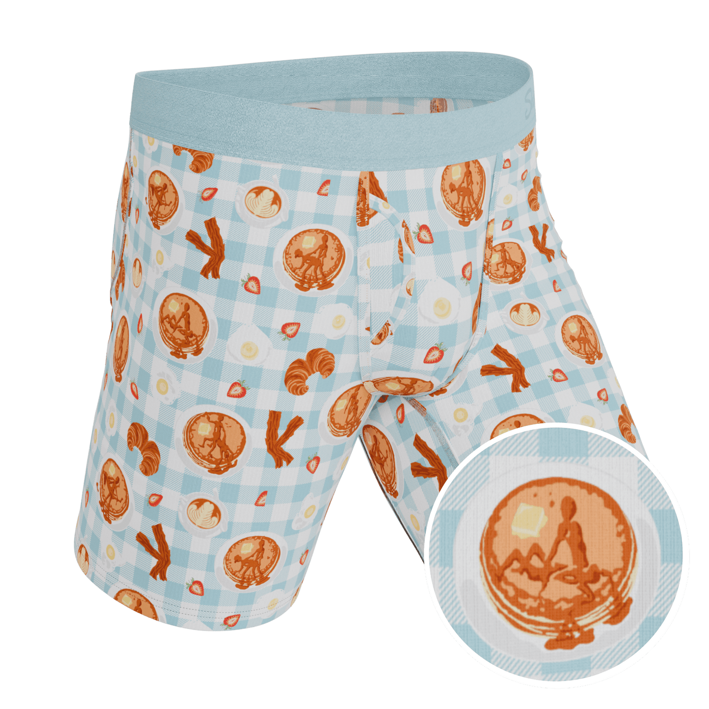 The Good Moaning | Naughty Breakfast Long Leg Ball Hammock® Pouch Underwear With Fly - Shinesty - Flyclothing LLC