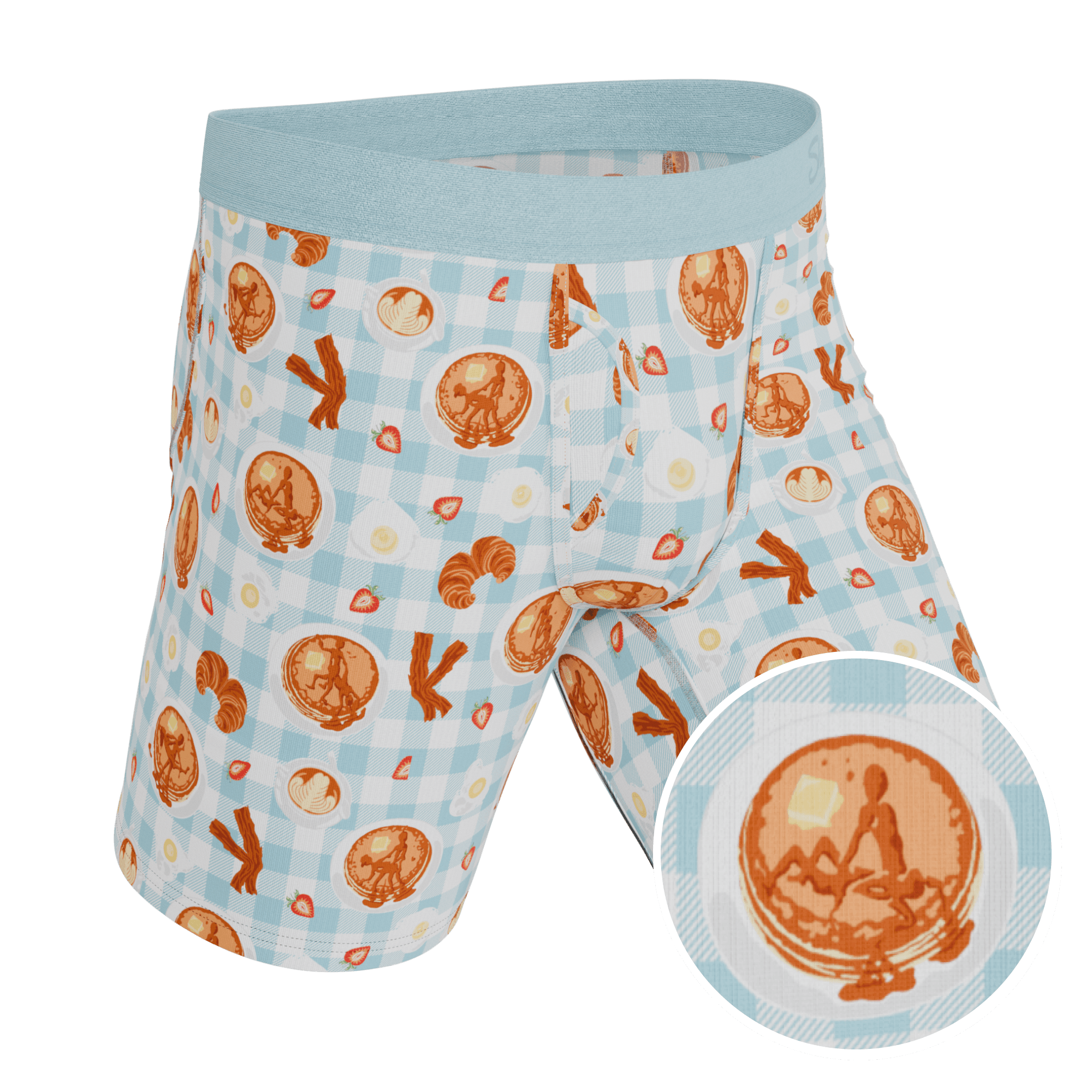 The Good Moaning | Naughty Breakfast Long Leg Ball Hammock® Pouch Underwear With Fly - Shinesty - Flyclothing LLC