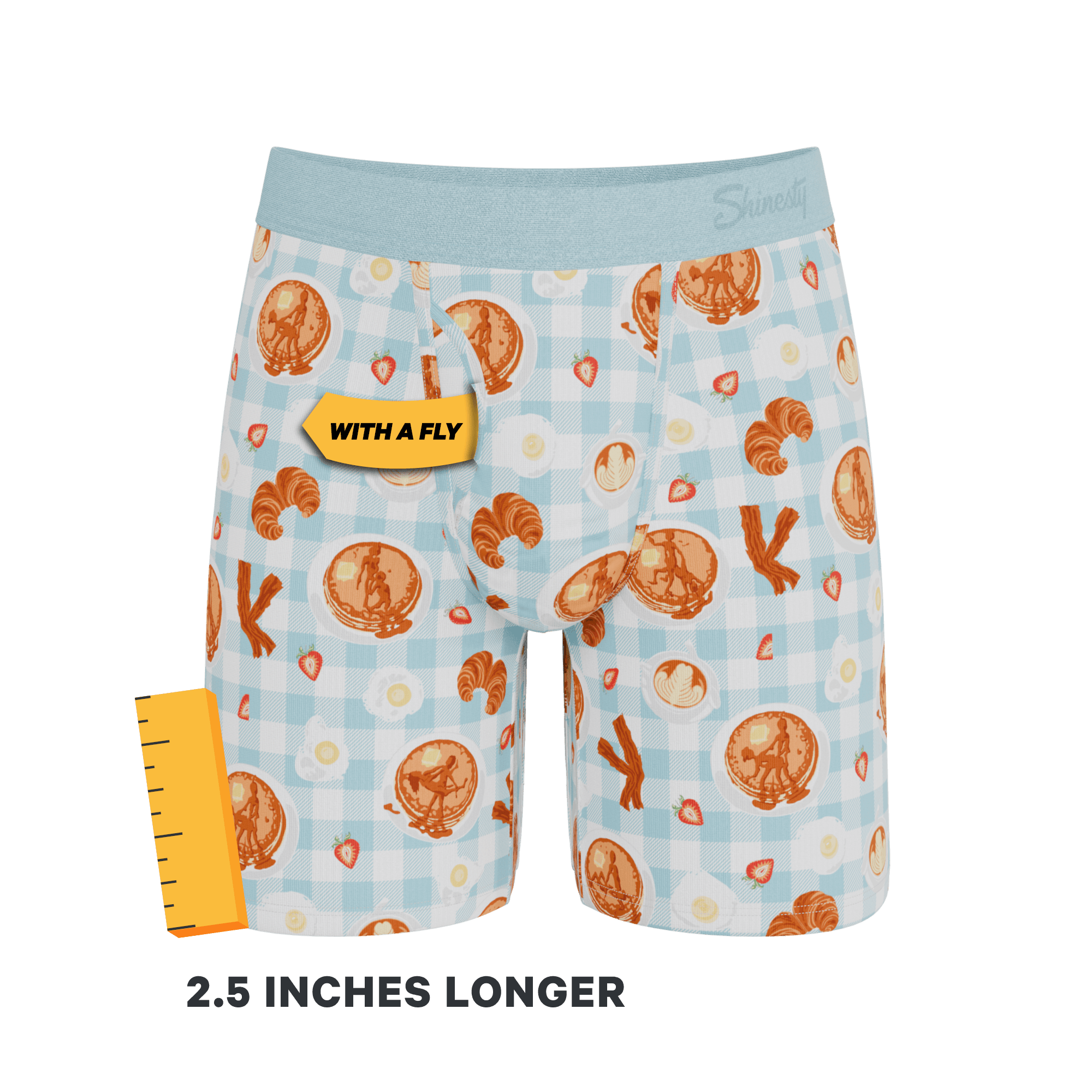 The Good Moaning | Naughty Breakfast Long Leg Ball Hammock® Pouch Underwear With Fly - Shinesty - Flyclothing LLC