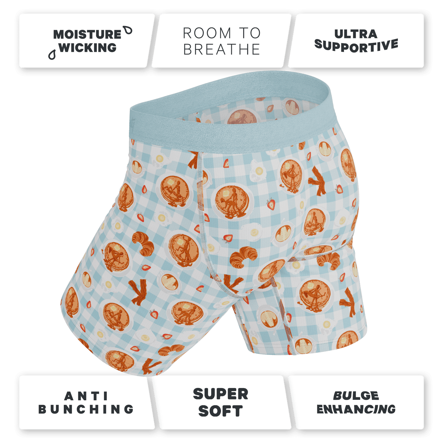 The Good Moaning | Naughty Breakfast Long Leg Ball Hammock® Pouch Underwear With Fly - Shinesty - Flyclothing LLC