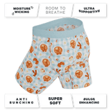 The Good Moaning | Naughty Breakfast Long Leg Ball Hammock® Pouch Underwear With Fly - Shinesty - Flyclothing LLC