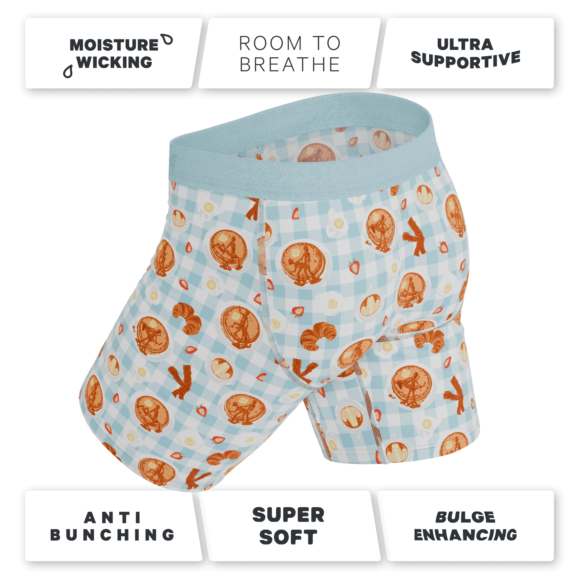 The Good Moaning | Naughty Breakfast Long Leg Ball Hammock® Pouch Underwear With Fly - Shinesty - Flyclothing LLC