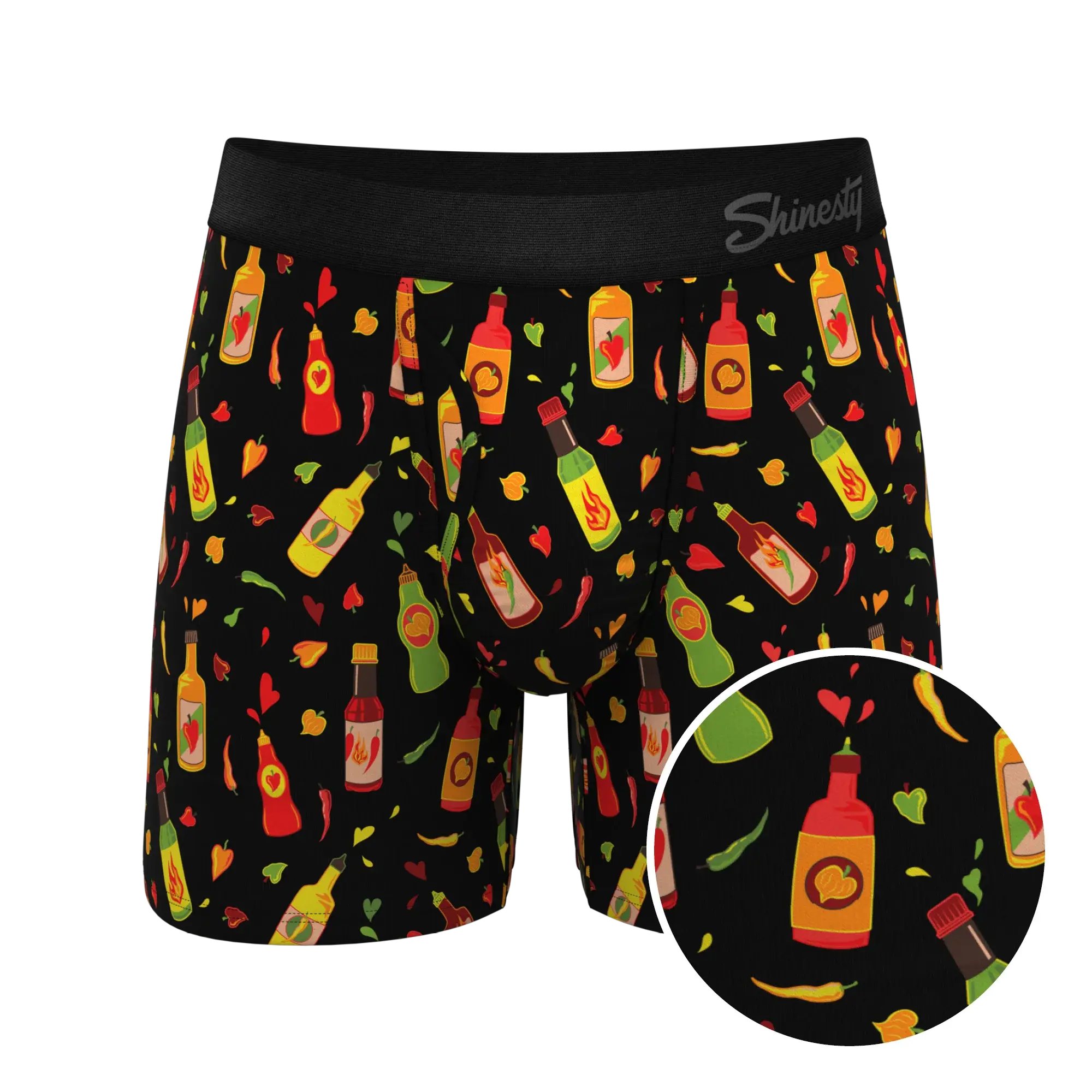 The Gotcha Sriracha | Hot Sauce Ball Hammock® Pouch Underwear With Fly - Shinesty - Flyclothing LLC