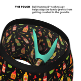 The Gotcha Sriracha | Hot Sauce Ball Hammock® Pouch Underwear With Fly - Shinesty - Flyclothing LLC