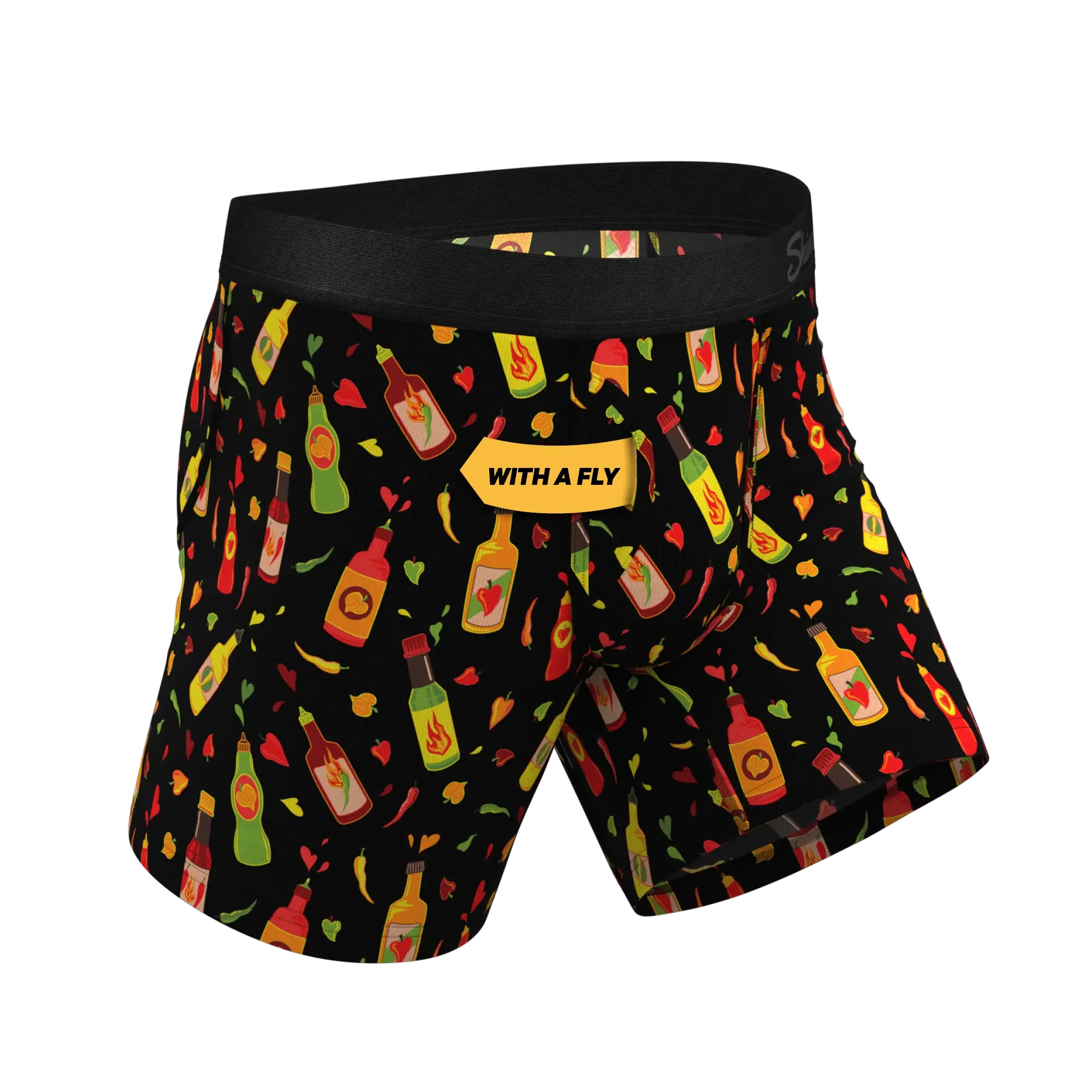 The Gotcha Sriracha | Hot Sauce Ball Hammock® Pouch Underwear With Fly - Shinesty - Flyclothing LLC