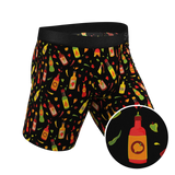 The Gotcha Sriracha | Hot Sauce Long Leg Ball Hammock® Pouch Underwear With Fly - Shinesty - Flyclothing LLC