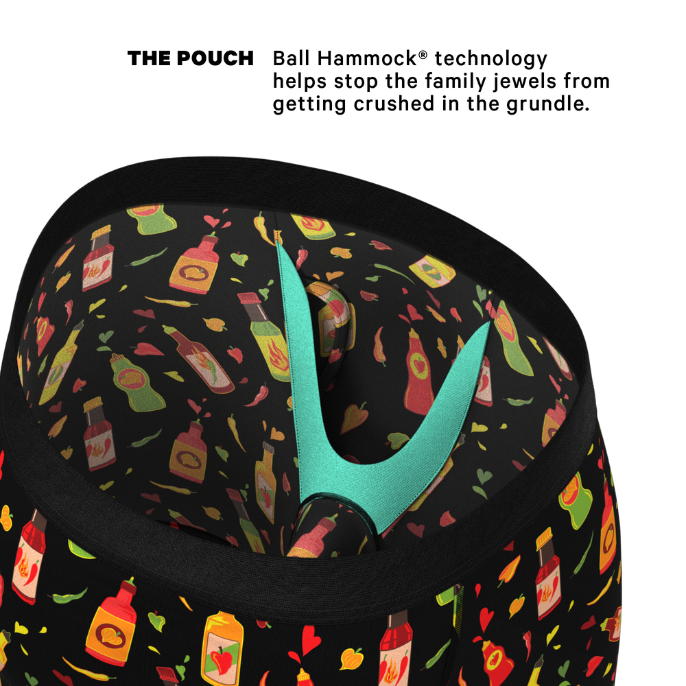 The Gotcha Sriracha | Hot Sauce Long Leg Ball Hammock® Pouch Underwear With Fly - Shinesty - Flyclothing LLC