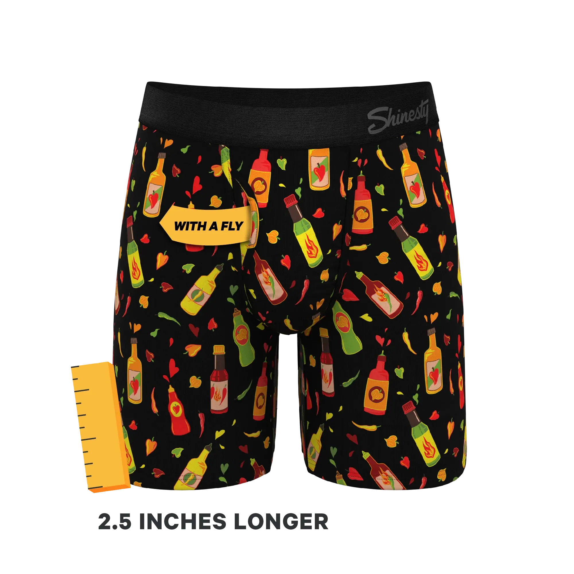 The Gotcha Sriracha | Hot Sauce Long Leg Ball Hammock® Pouch Underwear With Fly - Shinesty - Flyclothing LLC
