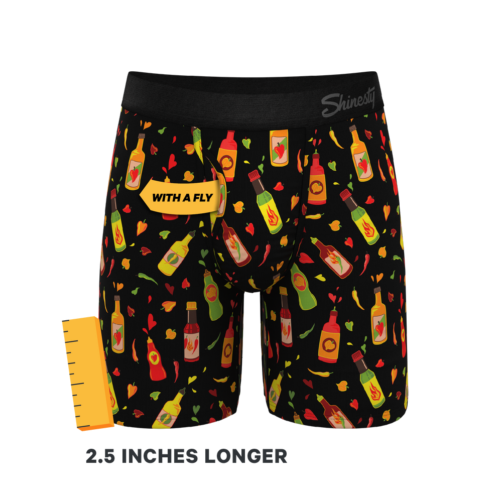 The Gotcha Sriracha | Hot Sauce Long Leg Ball Hammock® Pouch Underwear With Fly - Shinesty - Flyclothing LLC