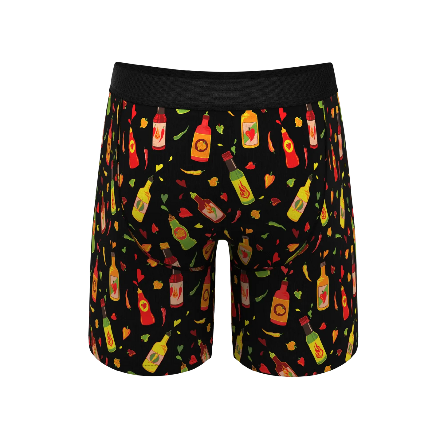 The Gotcha Sriracha | Hot Sauce Long Leg Ball Hammock® Pouch Underwear With Fly - Shinesty - Flyclothing LLC