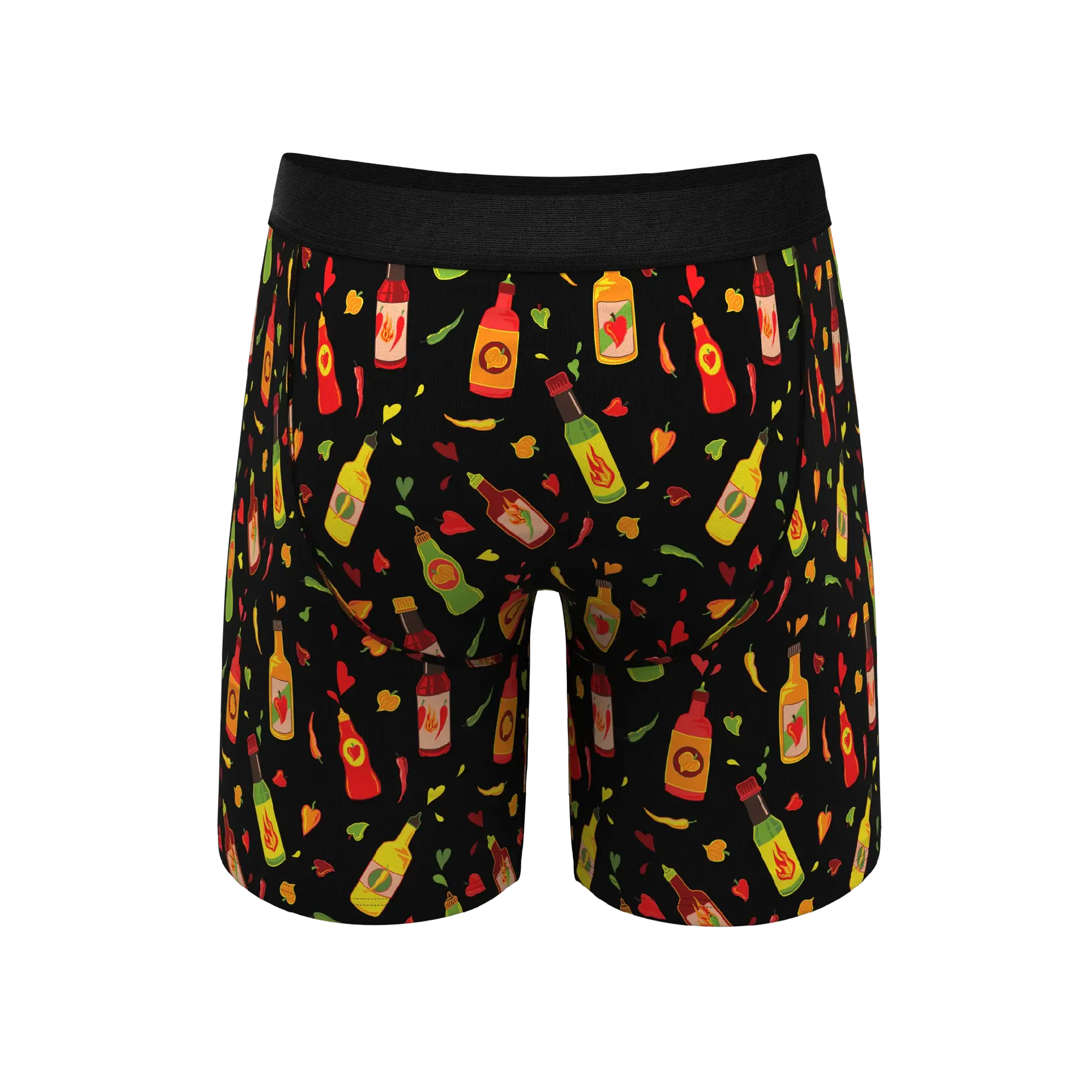 The Gotcha Sriracha | Hot Sauce Long Leg Ball Hammock® Pouch Underwear With Fly - Shinesty - Flyclothing LLC