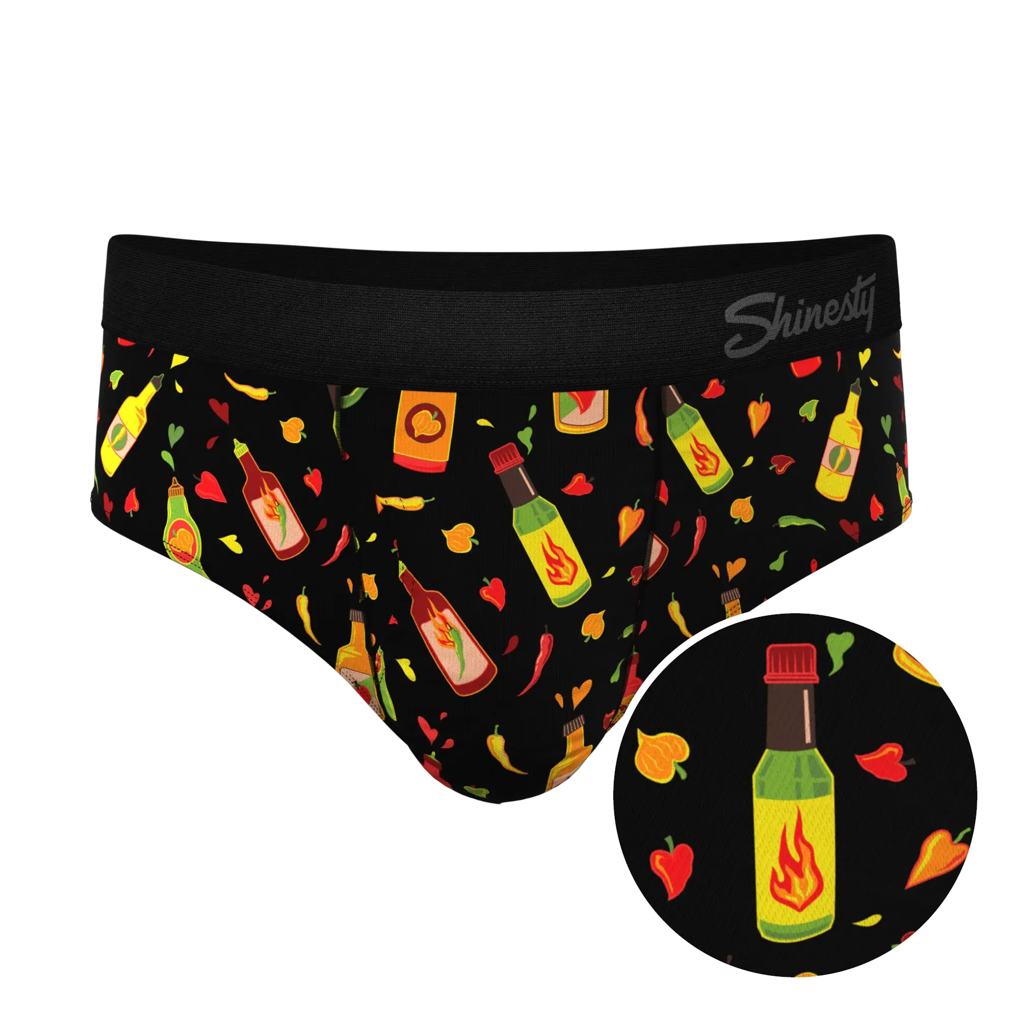 The Gotcha Sriracha | Hot Sauce Ball Hammock® Pouch Underwear Briefs - Shinesty - Flyclothing LLC