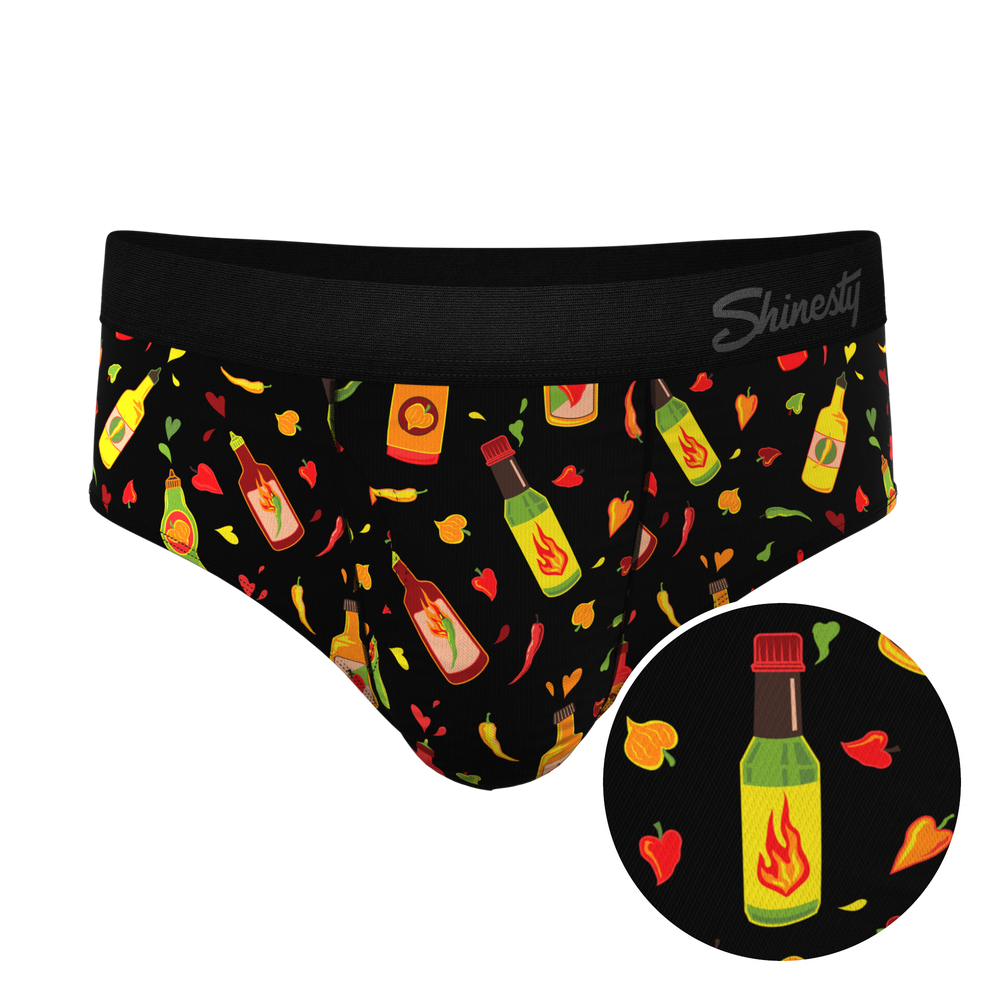 The Gotcha Sriracha | Hot Sauce Ball Hammock® Pouch Underwear Briefs - Shinesty - Flyclothing LLC