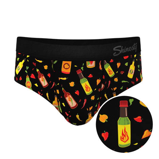 The Gotcha Sriracha | Hot Sauce Ball Hammock® Pouch Underwear Briefs - Shinesty - Flyclothing LLC