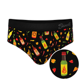 The Gotcha Sriracha | Hot Sauce Ball Hammock® Pouch Underwear Briefs - Shinesty - Flyclothing LLC