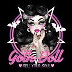 Black Market Art Company Goth Doll Print