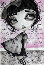 Black Market Art Company Goth Girl Print