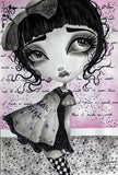 Black Market Art Company Goth Girl Print