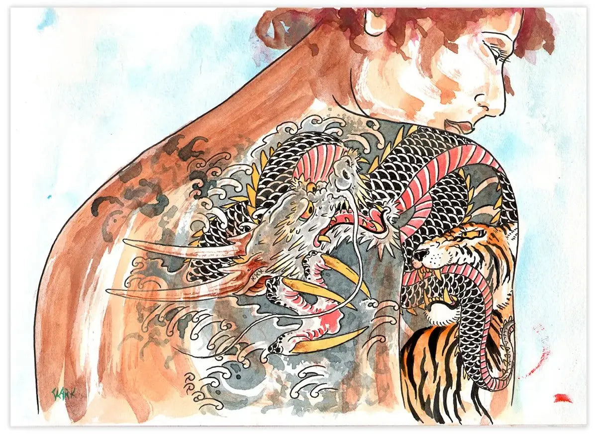 Black Market Art Company Lady Tattooed & Grand Battle Print - Black Market Art Company - Flyclothing LLC