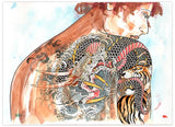 Black Market Art Company Lady Tattooed & Grand Battle Print