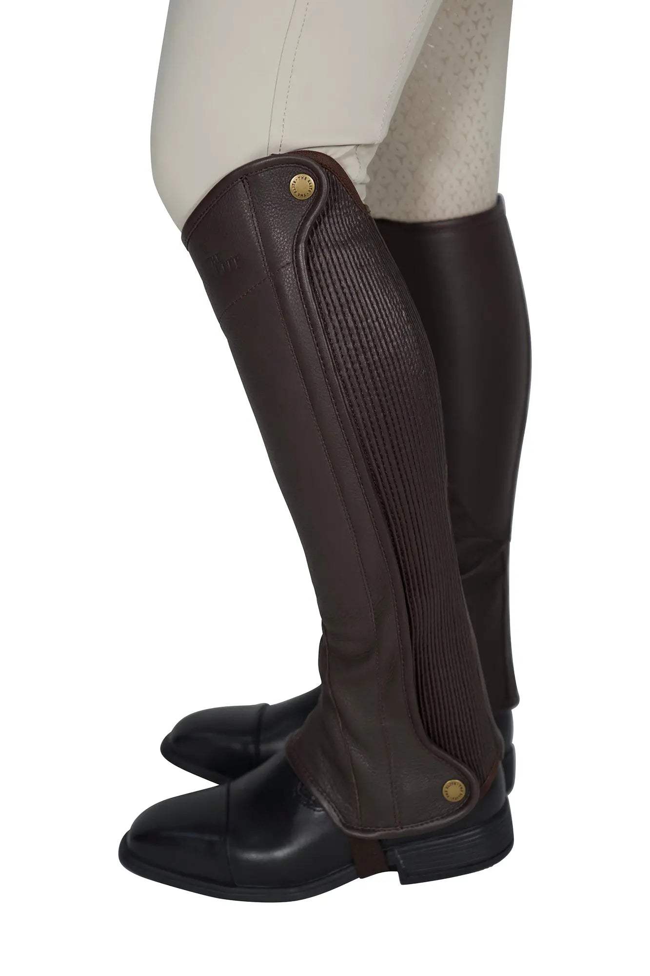 Grand Prix Elite Leather Half Chaps - Huntley Equestrian - Flyclothing LLC
