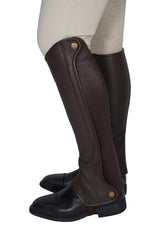 Grand Prix Elite Leather Half Chaps - Huntley Equestrian - Flyclothing LLC