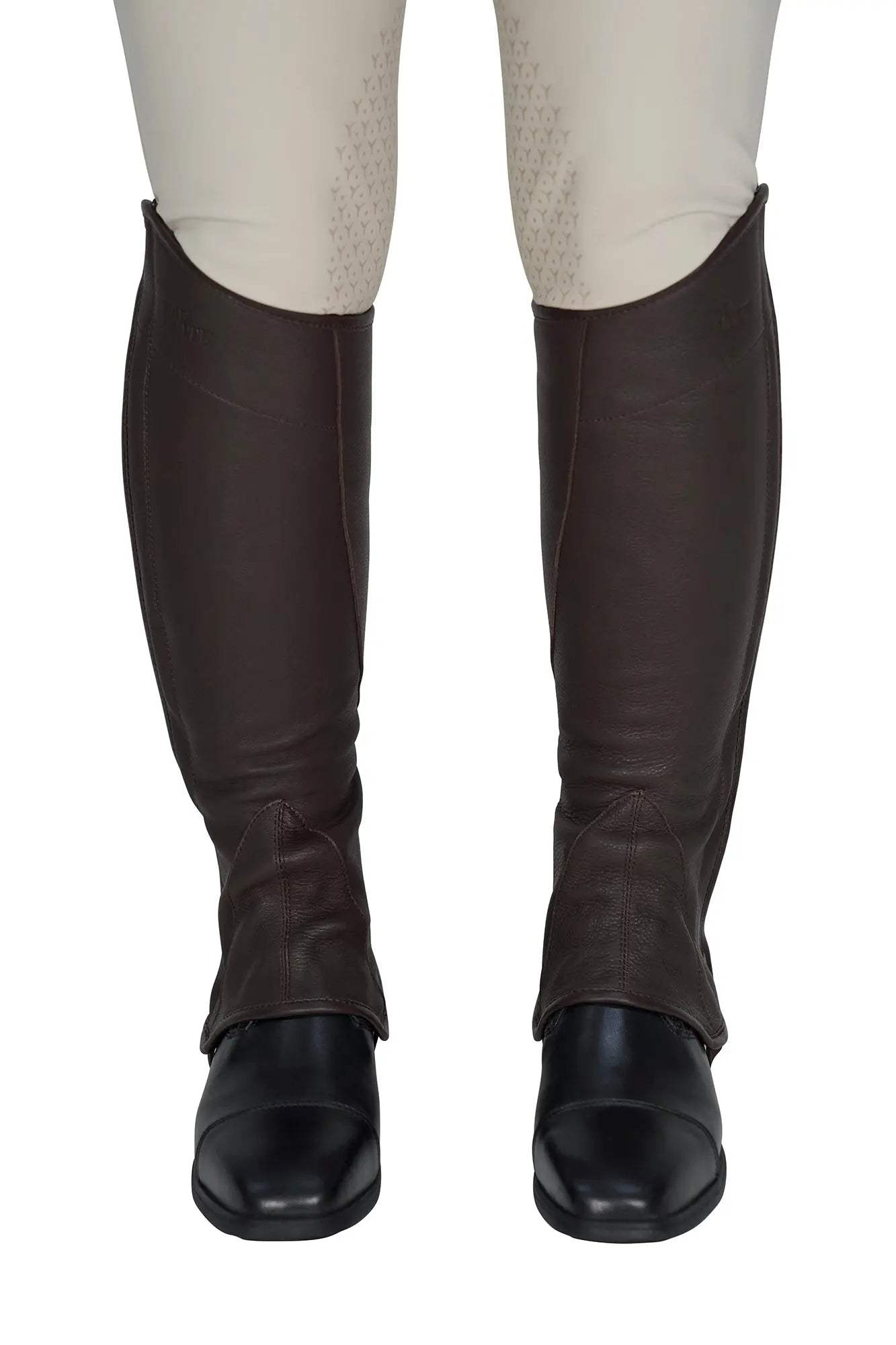 Grand Prix Elite Leather Half Chaps - Huntley Equestrian - Flyclothing LLC