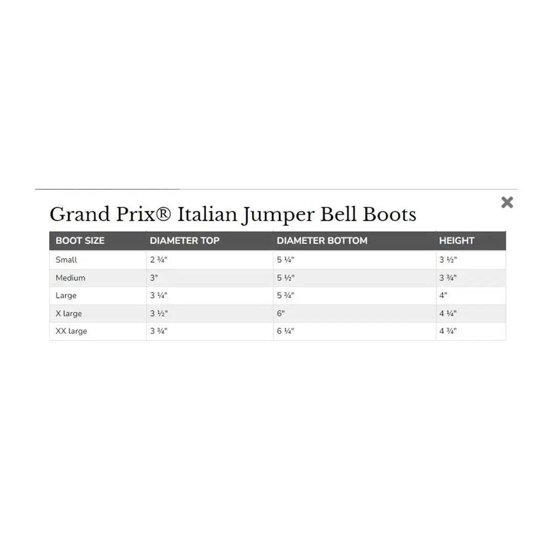 Grand Prix Italian Pull On Rubber Bell Boots - Huntley Equestrian - Flyclothing LLC