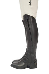 Grand Prix LC Italian Full Leather Half Chaps, Black - Huntley Equestrian - Flyclothing LLC