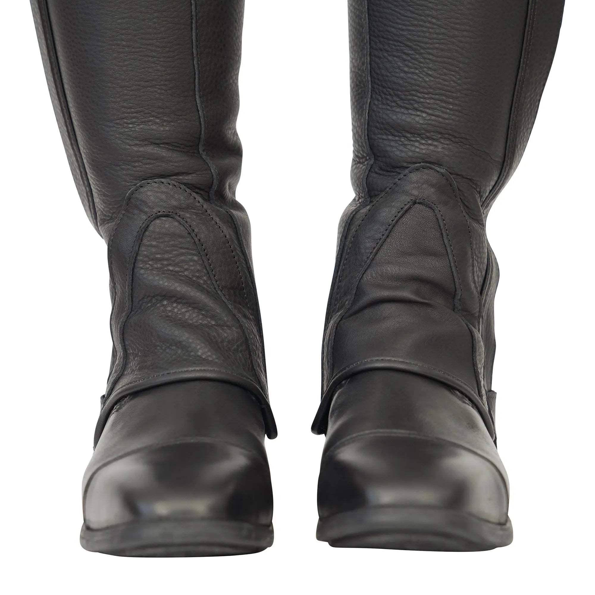 Grand Prix LC Italian Full Leather Half Chaps, Black - Huntley Equestrian - Flyclothing LLC
