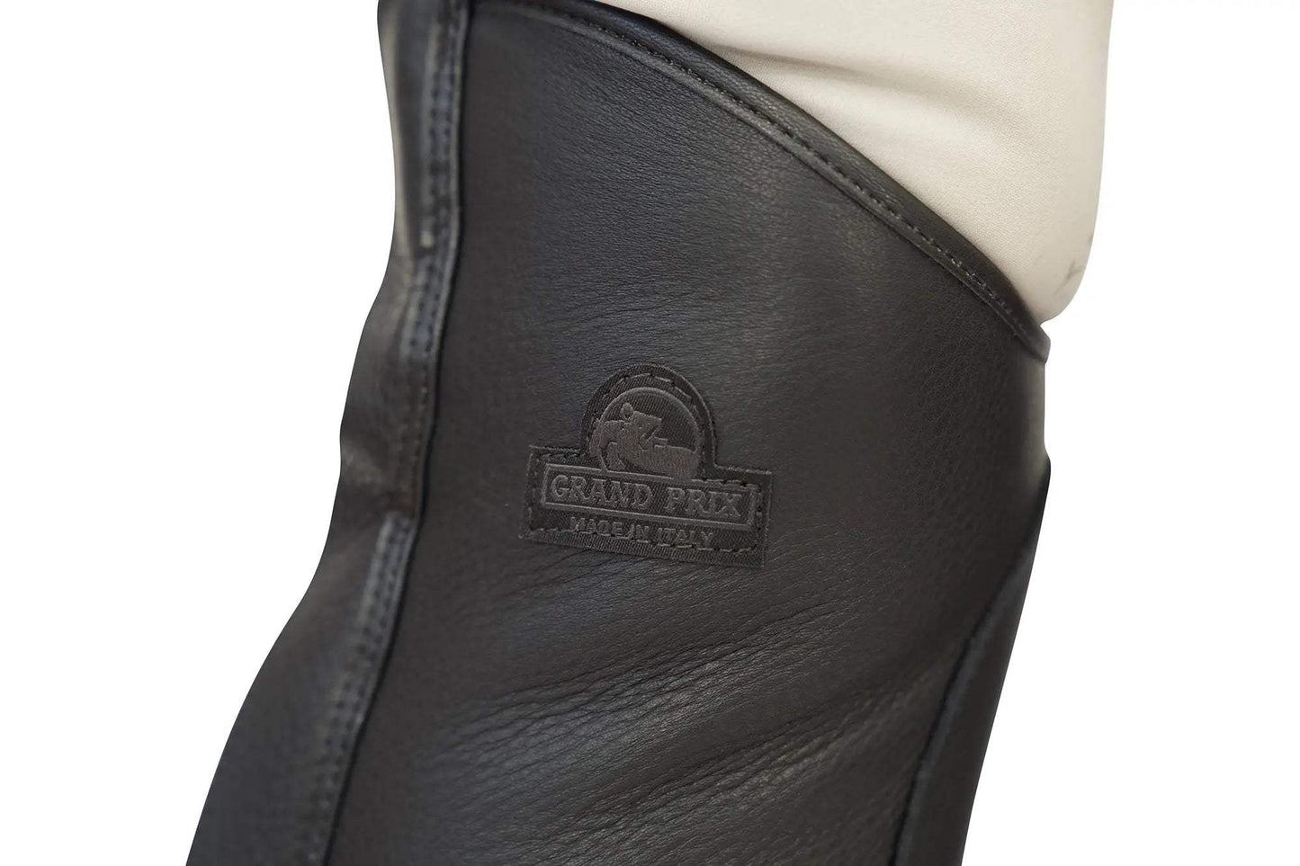 Grand Prix LC Italian Full Leather Half Chaps, Black - Huntley Equestrian - Flyclothing LLC