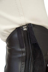 Grand Prix LC Italian Full Leather Half Chaps, Black - Huntley Equestrian - Flyclothing LLC