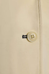 Grand Prix Ladies EQJ 3 Button Show Coat, Butter with Navy Collar - Huntley Equestrian - Flyclothing LLC