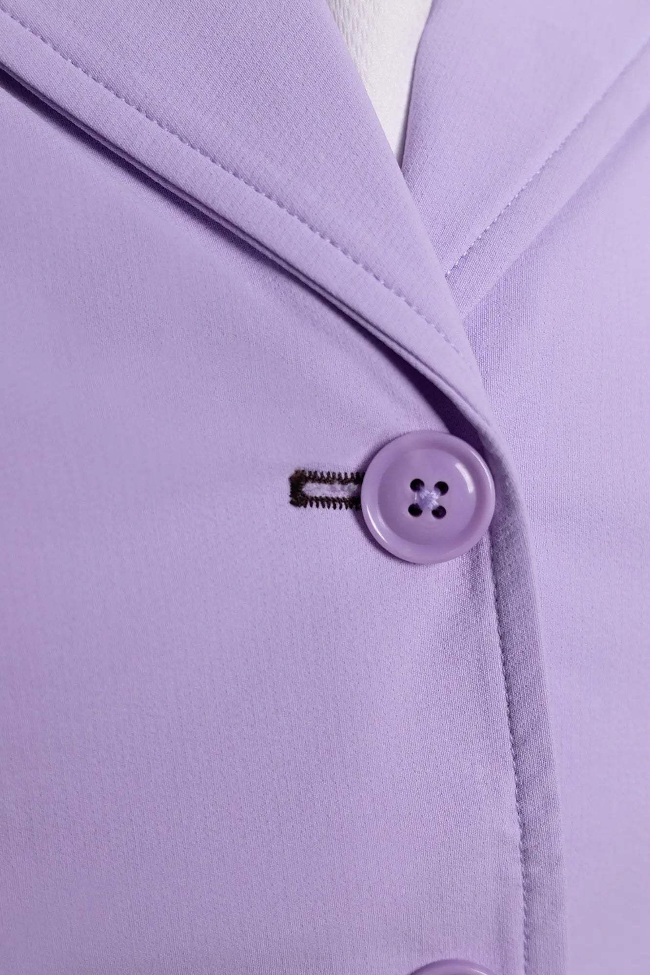 Grand Prix Ladies EQJ 3 Button Show Coat, Lilac with Chocolate Collar - Huntley Equestrian - Flyclothing LLC